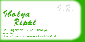 ibolya rippl business card